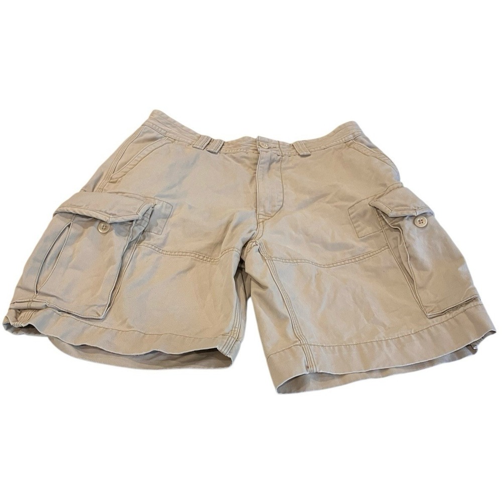 Polo Ralph Lauren Cargo Shorts Mens Size 32 Beige Khaki Pockets Chino